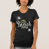 Ik ben op strandtijd – Minimalistisch zomer T-shir T-shirt (Voorkant)