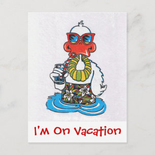 Ik ben op vakantie briefkaart
