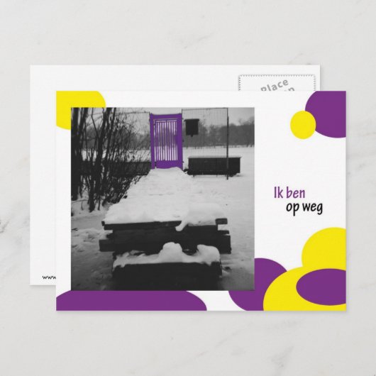Ik ben op weg briefkaart (Voorkant / Achterkant)