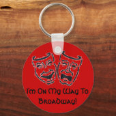 Ik ben op weg naar Broadway. Sleutelhanger (Voorkant)