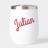 Ik ben op wolkenwijn grappige sneeuwman Drink wijn (Achterkant)