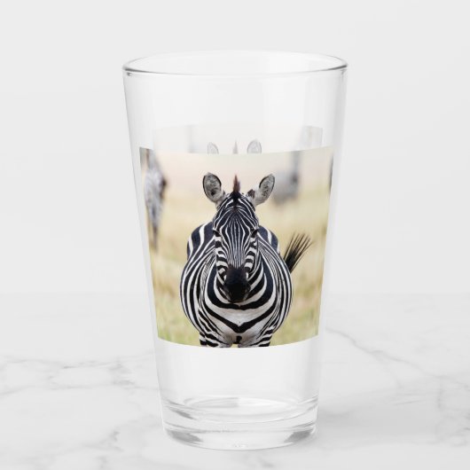 Ik ben op zoek naar je Zebra foto Glas (Voorkant)