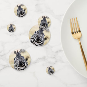 Ik ben op zoek naar je Zebra foto met tekst Confetti