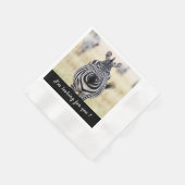 Ik ben op zoek naar je Zebra foto met tekst Servet (Hoek)