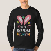 Ik ben opa Bunny Funny opa paasuitrusting T-shirt (Voorkant)