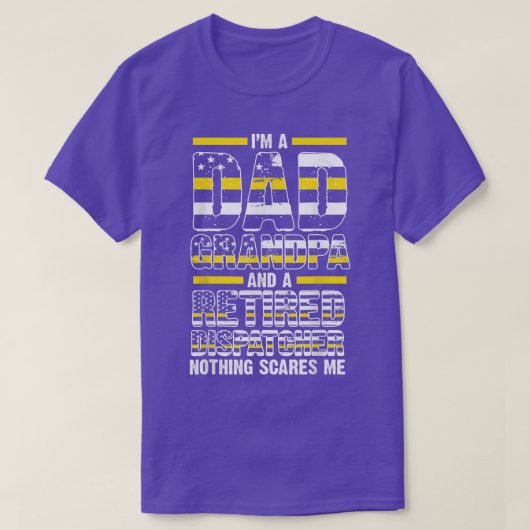 Ik ben opa met pensioen, verzender 911, verzender t-shirt (Design voorkant)