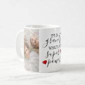 Ik ben opa, wat is je superkracht? koffiemok (Voorkant links)