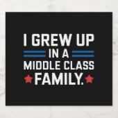 Ik ben opgegroeid in een middenklasse gezin, Kamal Bier Etiket (Enkel label)