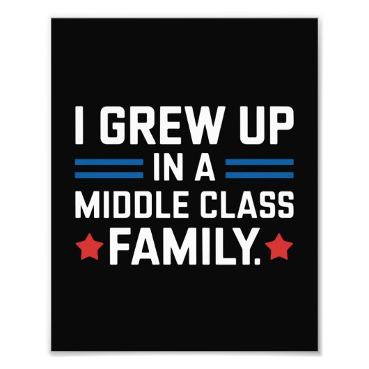 Ik ben opgegroeid in een middenklasse gezin, Kamal Foto Afdruk (Voorkant)