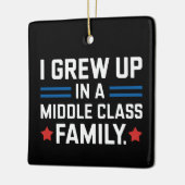 Ik ben opgegroeid in een middenklasse gezin, Kamal Keramisch Ornament (Links)