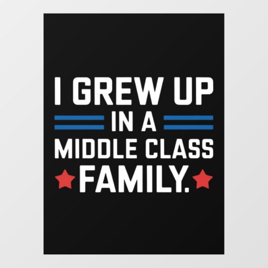 Ik ben opgegroeid in een middenklasse gezin, Kamal Raamsticker (Vel)