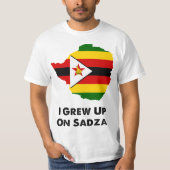 Ik ben opgegroeid op Sadza Zimbabwe T-shirt (Voorkant)