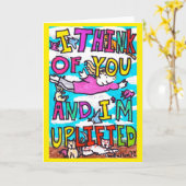 Ik ben opgetild - wenskaart van David Cohen Kaart (Gele Bloem)