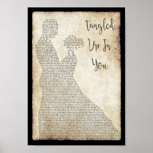 Ik ben opgetogen in je zong Lyric Man Lady Dancing Poster