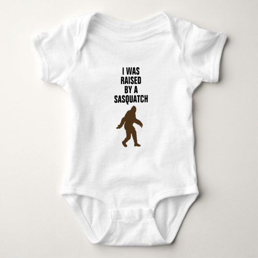 Ik ben opgevoed door een sasquatch romper (Voorkant)