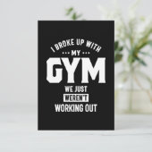 Ik ben opgevoed met mijn gym... we waren gewoon ni RSVP kaartje (Staand voorkant)