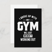 Ik ben opgevoed met mijn gym... we waren gewoon ni RSVP kaartje (Voorkant / Achterkant)