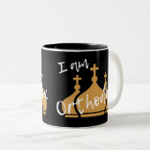 Ik ben orthodox tweekleurige koffiemok (Voorkant rechts)