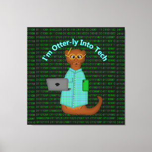 Ik ben Otter-lijk Verliefd op Tech Canvas Afdruk