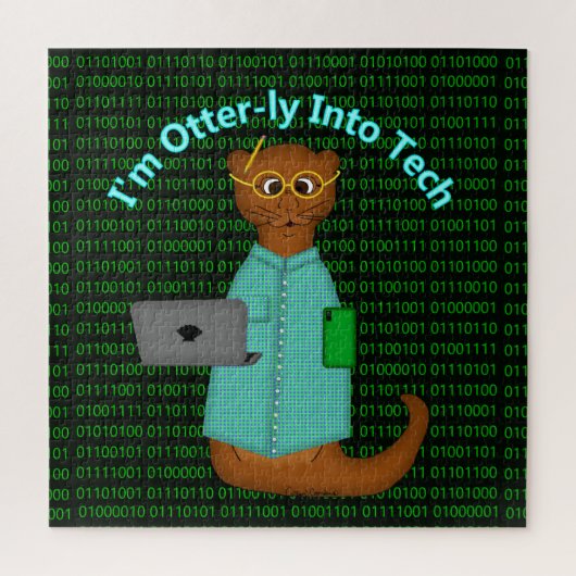 Ik ben Otter-lijk Verliefd op Tech Legpuzzel (Verticaal)