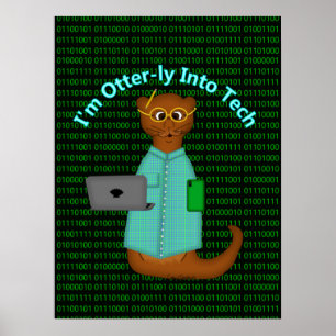 Ik ben Otter-lijk Verliefd op Tech Poster