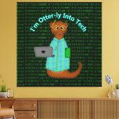 Ik ben Otter-ly in Tech Canvas Afdruk (Insitu (Woonkamer))