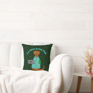 Ik ben Otter-ly in Tech Kussen