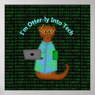 Ik ben Otter-ly in Tech Poster