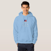 Ik ben oud, ik ben blank, ik ben boos hoodie (Voorkant volledig)