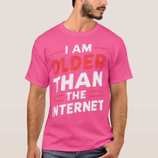 Ik Ben Ouder Dan Het Internet T-shirt (Voorkant)