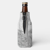 Ik ben Outdoorsy Lake & Bossen Graphite Pencil Tek Flesjeskoeler (Fles Achterkant)