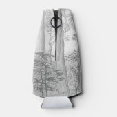 Ik ben Outdoorsy Lake & Bossen Graphite Pencil Tek Flesjeskoeler (Achterkant)