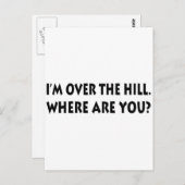 Ik ben over de heuvel. Waar ben je? Briefkaart (Voorkant / Achterkant)