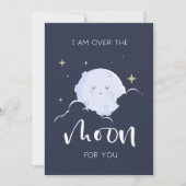 Ik ben over de maan voor je Valentijn Feestdagenkaart (Voorkant)