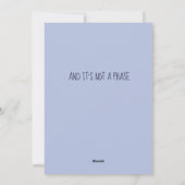 Ik ben over de maan voor je Valentijn Feestdagenkaart (Achterkant)