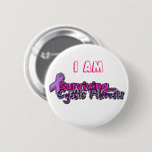 Ik ben overlevende Cystic Fibrosis Ronde Button 5,7 Cm (Voorkant /achterkant)