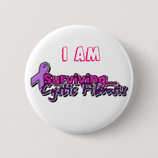 Ik ben overlevende Cystic Fibrosis Ronde Button 5,7 Cm