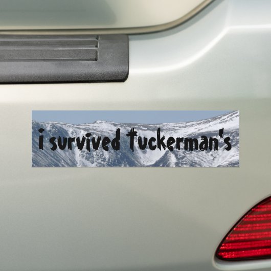 Ik ben overlevende Tuckerman's Bumpersticker (Op auto)