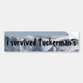 Ik ben overlevende Tuckerman's Bumpersticker