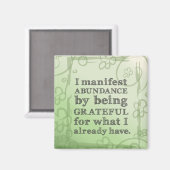 Ik ben overvloed door dankbaar bevrediging te zijn magneet (Voorkant / Achterkant)