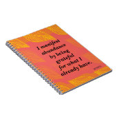 Ik ben overvloed door dankbaar bevrediging te zijn notitieboek (Rechterzijde)