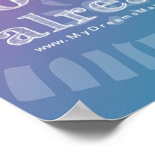 Ik ben overvloed door dankbaar bevrediging te zijn poster (Hoek)