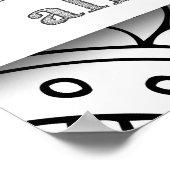 Ik ben overvloed door dankbaar bevrediging te zijn poster (Hoek)