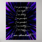 Ik ben overvloedig positief gestemd poster (Voorkant)