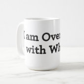 Ik ben overweldigd! koffiemok (Voorkant links)