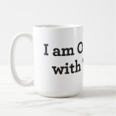 Ik ben overweldigd! koffiemok (Links)