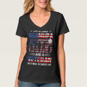 Ik ben pa opa en een veteraan die ons veteranenvet t-shirt