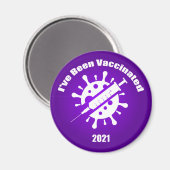 Ik ben Paars ingeënt Magneet (Voorkant / Achterkant)