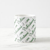 Ik ben Pakistaans land met trots op Typografische  Koffiemok (Center)