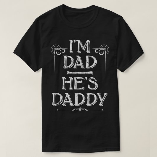 Ik ben papa, hij is papa. t-shirt (Design voorkant)